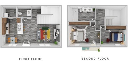 Two Bedroom, 1.5 Bath 5 5 floor plan